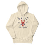 Maine Fresh Lobster Vintage Style Hoodie