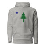 1901 Flag Of Maine Pine Tree Hoodie