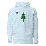 1901 Flag Of Maine Pine Tree Hoodie