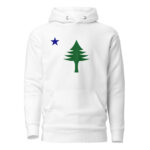 1901 Flag Of Maine Pine Tree Hoodie