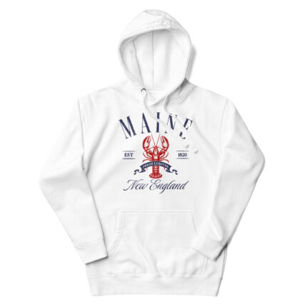 Maine Fresh Lobster Vintage Style Hoodie