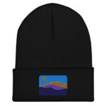 Mountains And Valley Embroidered Beanie