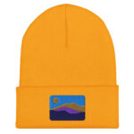 Mountains And Valley Embroidered Beanie