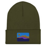 Mountains And Valley Embroidered Beanie