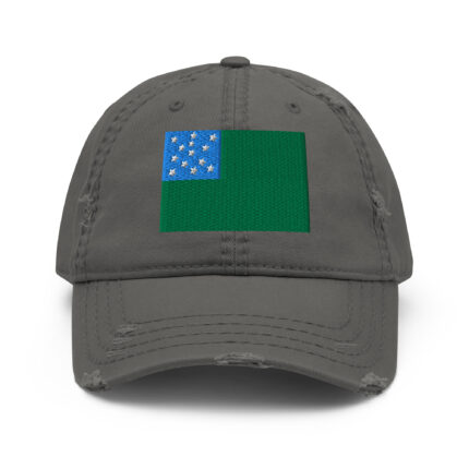 Vermont Green Mountain Boys Distressed Flag Hat