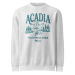Acadia National Park Camping Youth Crewneck Sweatshirt