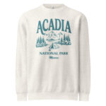 Acadia National Park Camping Youth Crewneck Sweatshirt