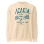 Acadia National Park Camping Youth Crewneck Sweatshirt