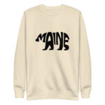 Maine Bear Silhouette Premium Crewneck Sweatshirt