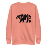 Maine Bear Silhouette Premium Crewneck Sweatshirt
