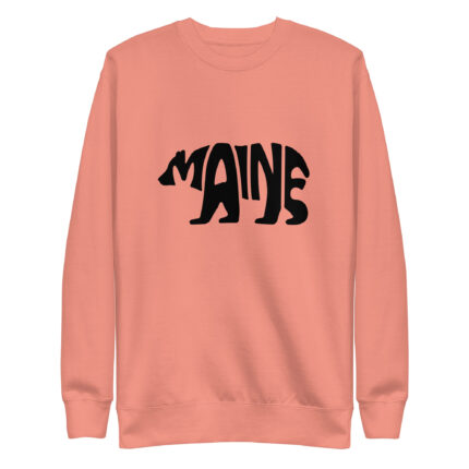 Maine Bear Silhouette Premium Crewneck Sweatshirt