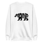 Maine Bear Silhouette Premium Crewneck Sweatshirt