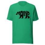 Maine Bear Silhouette Script T-Shirt