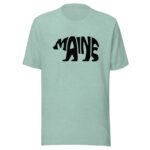Maine Bear Silhouette Script T-Shirt