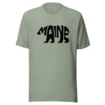 Maine Bear Silhouette Script T-Shirt