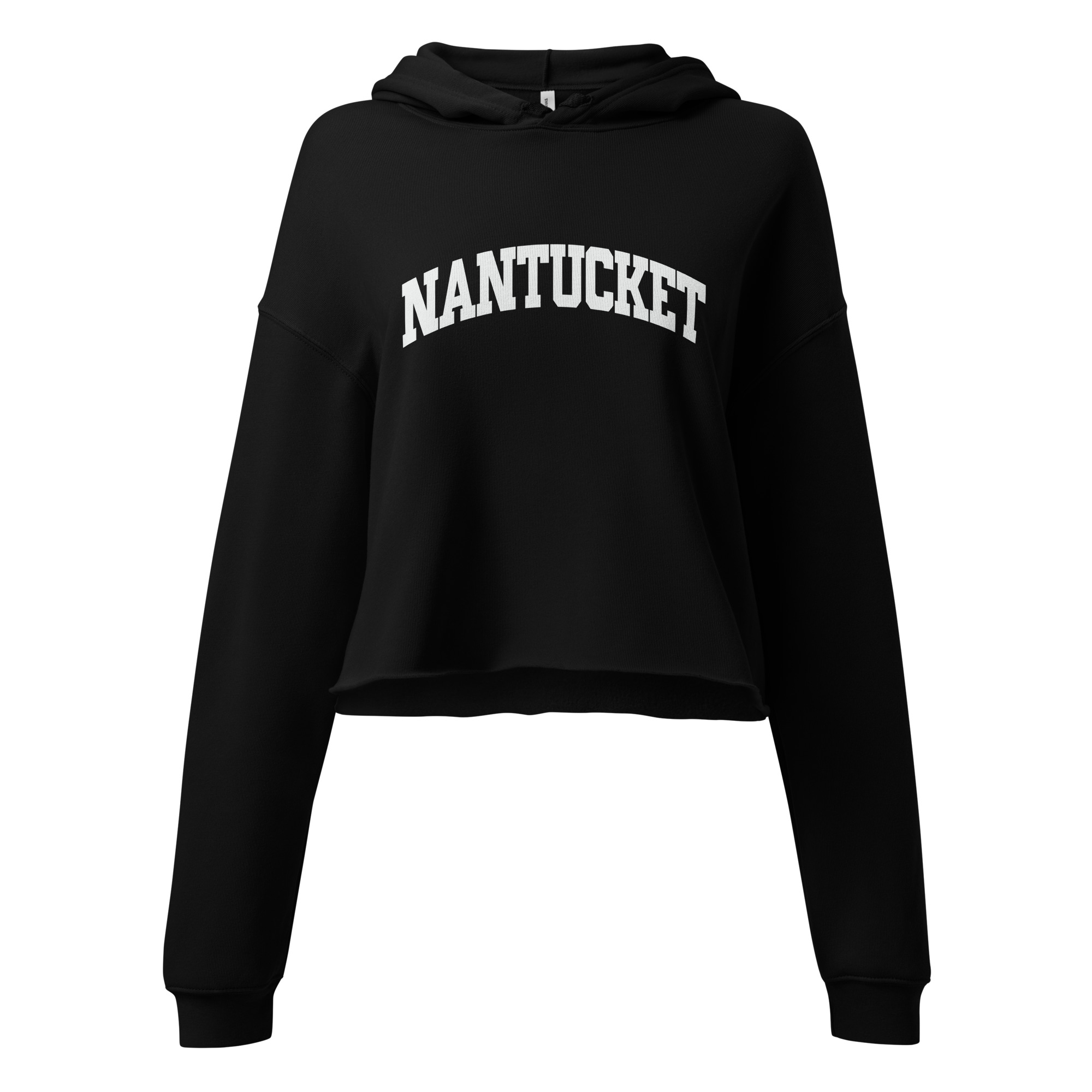 womens-cropped-hoodie-black-front-68d1f2332f144.jpg Nantucket College Style Crop Hoodie
