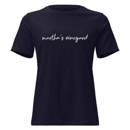 Martha's Vineyard Script Women's Relaxed Fit T-Shirt