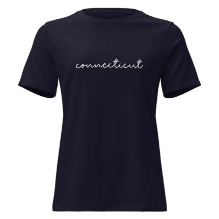 Connecticut Cute Script Women's Relaxed Fit Soft T-Shirt